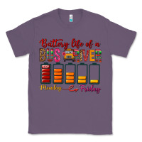 Lavender Battery Life Of A Bus Driver Classic Tee - BundleAndBundleShop