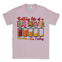 Lilac Battery Life Of A Bus Driver Classic Tee - BundleAndBundleShop