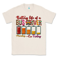 Natural Battery Life Of A Bus Driver Classic Tee - BundleAndBundleShop