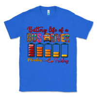 True Royal Battery Life Of A Bus Driver Classic Tee - BundleAndBundleShop