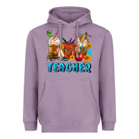 Lavender Teacher Coffee Cups Heavyweight Hoodie - FaDigitalArtStudio
