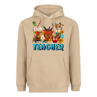 Mushroom Teacher Coffee Cups Heavyweight Hoodie - FaDigitalArtStudio