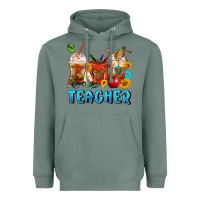 Teacher Coffee Cups Heavyweight Hoodie | Teevron