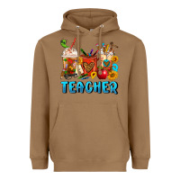 Toasted Coconut Teacher Coffee Cups Heavyweight Hoodie - FaDigitalArtStudio