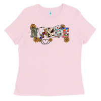 Bubblegum Pink western nurse Ladies Tee - BarkalooDesign