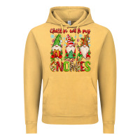 Vintage Mustard chillin with my gnomies Vintage Hoodie - MaliasSmallBusiness