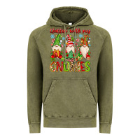 Vintage Olive chillin with my gnomies Vintage Hoodie - MaliasSmallBusiness