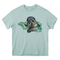 Arona Sea Seal Face Illustrations Heavy Core Tee - LillyAllenDesigns