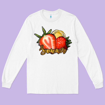 Strawberry Summer Long Sleeve Tee Designed By Bettercallsaul