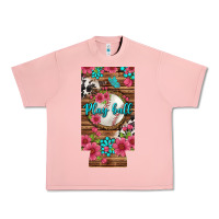 Salmon Play Ball Baseball With Pink Flowers 12 Oz Slim Can Cooler Urban Heavy Tee - BundleAndBundleShop