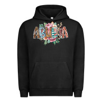 Pigment Black abuela flowers Urban Hoodie - RacoonDesign