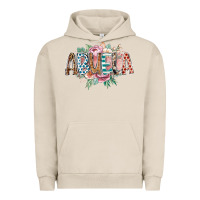 Pigment French Oak abuela flowers Urban Hoodie - RacoonDesign