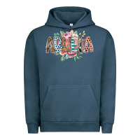Pigment Midnight Navy abuela flowers Urban Hoodie - RacoonDesign
