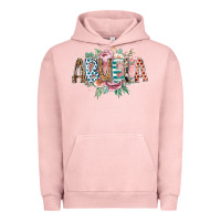 Pigment Salmon abuela flowers Urban Hoodie - RacoonDesign