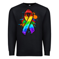 Black Pride ribbon Premium Sweatshirt - FaDigitalArtStudio