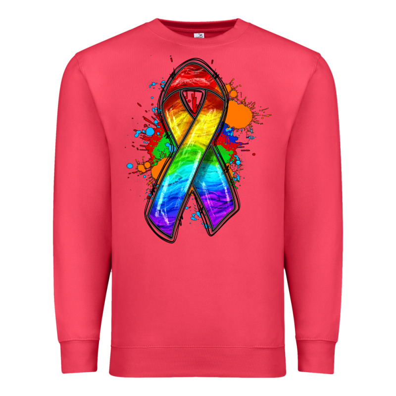 Pride Ribbon Premium Sweatshirt by FaDigitalArtStudio | Teevron