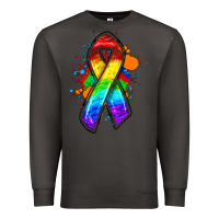 Smoke Pride ribbon Premium Sweatshirt - FaDigitalArtStudio