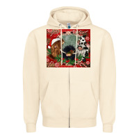 Sandshell christmas heifer cow  gnomies Zipper Hoodie - CowGirlArtShop