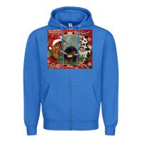 True Royal christmas heifer cow  gnomies Zipper Hoodie - CowGirlArtShop