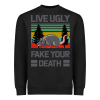 Black Lıve Ugly Fake Your Death Heavyweight Sweatshirt - Bettercallsaul