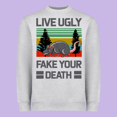 Lıve Ugly Fake Your Death Heavyweight Sweatshirt Designed By Bettercallsaul