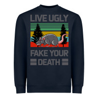 Navy Lıve Ugly Fake Your Death Heavyweight Sweatshirt - Bettercallsaul