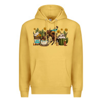 Antique Gold rodeo cowboy coffee cups Premium Hoodie - OliviaCreatesArt