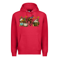 Cardinal rodeo cowboy coffee cups Premium Hoodie - OliviaCreatesArt