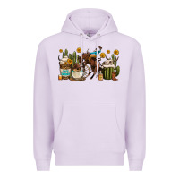 Lilac rodeo cowboy coffee cups Premium Hoodie - OliviaCreatesArt