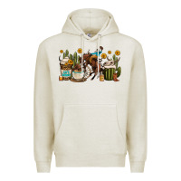 Oatmeal Heather rodeo cowboy coffee cups Premium Hoodie - OliviaCreatesArt