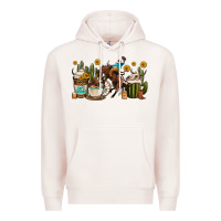 Pale Pink rodeo cowboy coffee cups Premium Hoodie - OliviaCreatesArt