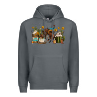 Rock rodeo cowboy coffee cups Premium Hoodie - OliviaCreatesArt