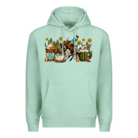 Seafoam rodeo cowboy coffee cups Premium Hoodie - OliviaCreatesArt