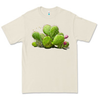 Bone desert prickly pear cactus Premium Tee - LillyAllenDesigns