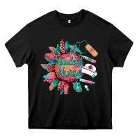 Black western student nurse medical instruments Heavy Core Tee - BarkalooDesign