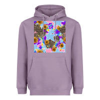 Lavender stars and sunflowers seamless pattern Heavyweight Hoodie - FaDigitalArtStudio
