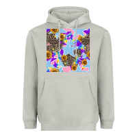 Moon Dust stars and sunflowers seamless pattern Heavyweight Hoodie - FaDigitalArtStudio