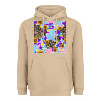 Mushroom stars and sunflowers seamless pattern Heavyweight Hoodie - FaDigitalArtStudio