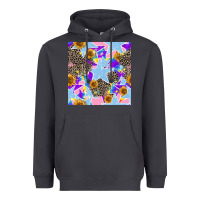 Smoke stars and sunflowers seamless pattern Heavyweight Hoodie - FaDigitalArtStudio