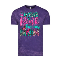 Cloud Purple I Wear Pink For My Mom Vintage Tee - BundleAndBundleShop