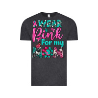 Vintage Black I Wear Pink For My Mom Vintage Tee - BundleAndBundleShop
