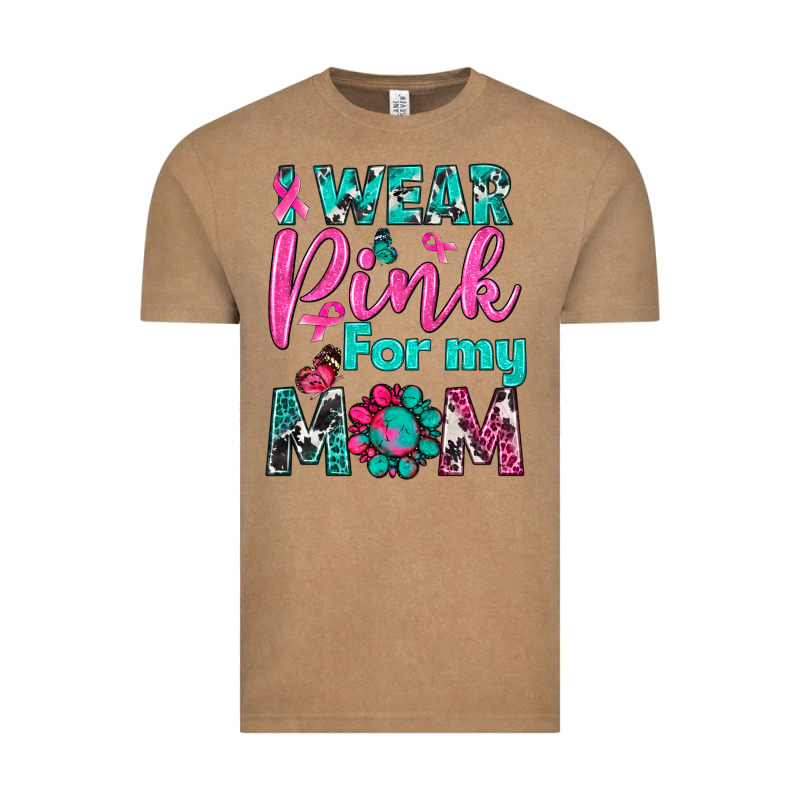 I Wear Pink For My Mom Vintage Tee by BundleAndBundleShop | Teevron