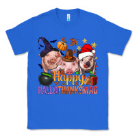 True Royal Happy Hallothanksmas Pigs Classic Tee - BundleAndBundleShop