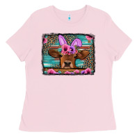 Easter Floral Leopard Cow Ladies Tee | Teevron