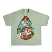 Oil Green american football and western roses teardrop Urban Heavy Tee - BundleAndBundleShop