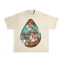 Sandshell american football and western roses teardrop Urban Heavy Tee - BundleAndBundleShop