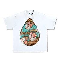 White american football and western roses teardrop Urban Heavy Tee - BundleAndBundleShop