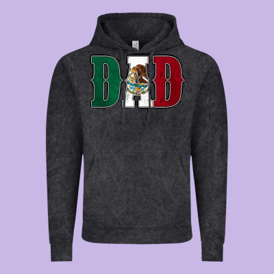 Mexican Flag Dad Vintage Hoodie Designed By Jasminsmagicworld