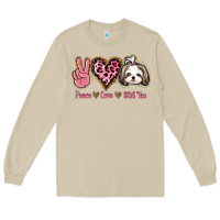 Mushroom Peace Love Shih Tzu Long Sleeve Tee - Bettercallsaul