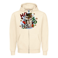 Sandshell ho ho ho snowman gnome Zipper Hoodie - CowGirlArtShop